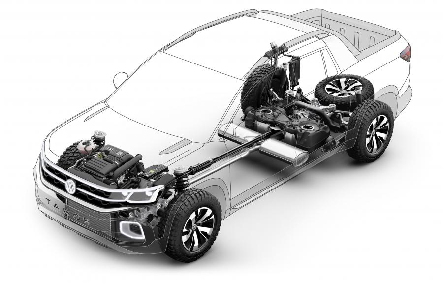 Схема Volkswagen Tarok Concept 2018 года  (фото 6 из 6)